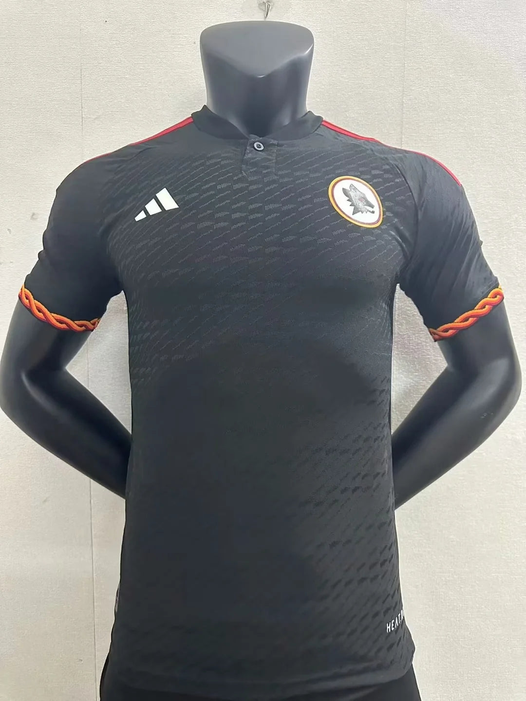 23-24 Roma third away black player version jersey