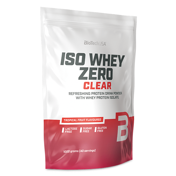 ISO WHEY
ZERO
CLEAR
REFRESHING PROTEIN DRINK POWDER
WITH WHEY PROTEIN ISOLATE
