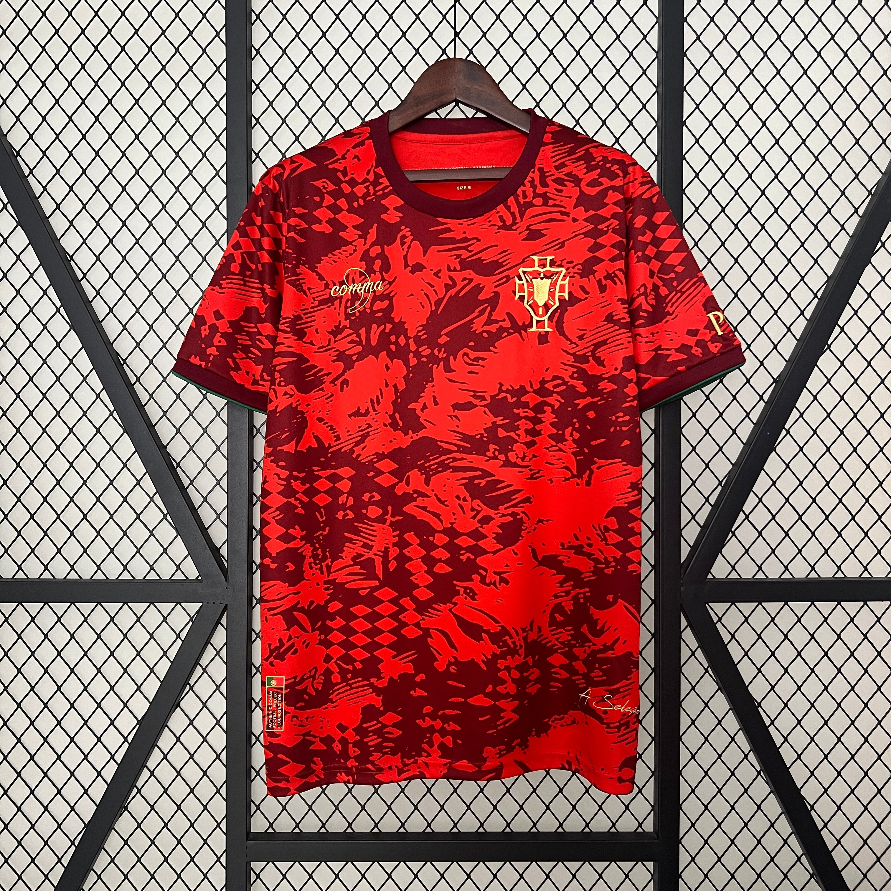 Portugal red training jersey COMMA EDITION 2024