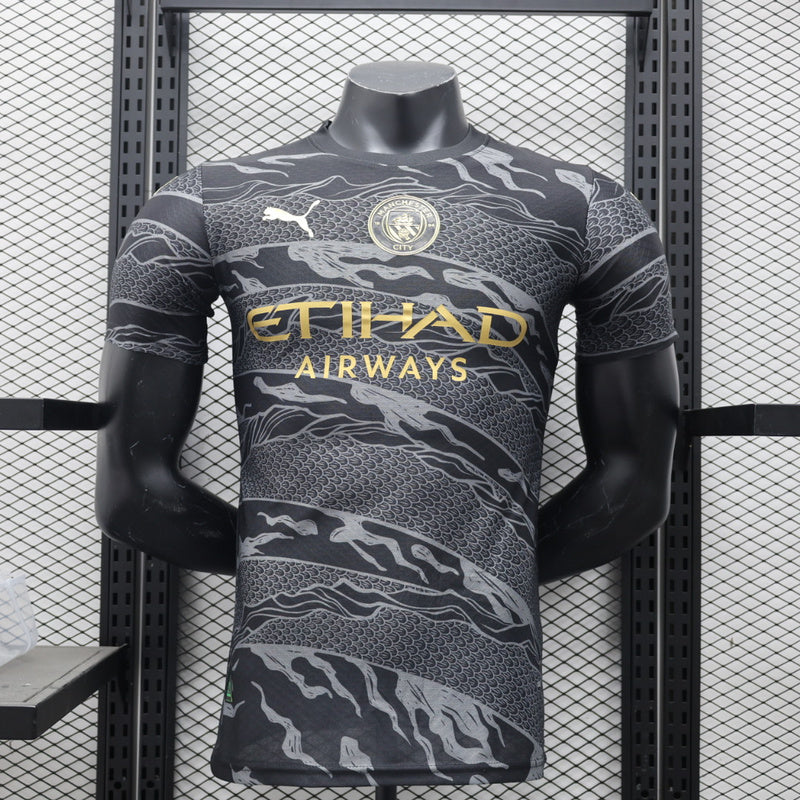 24-25 MANCHESTER CITY  Dark black player version jersey