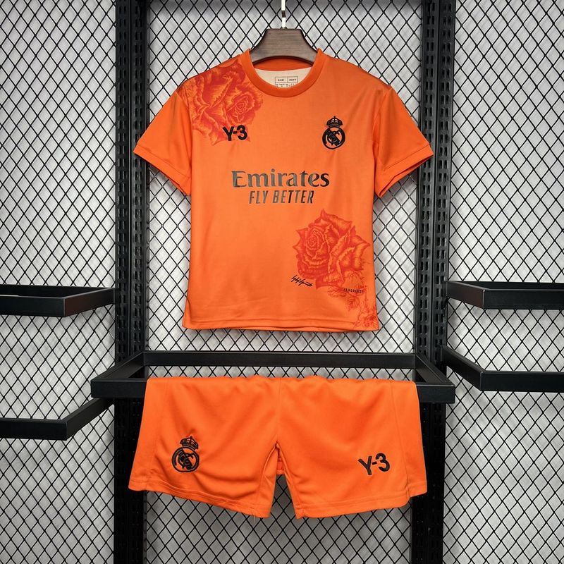 Real Madrid Y3 Rose Special Edition Orange Kids Kit