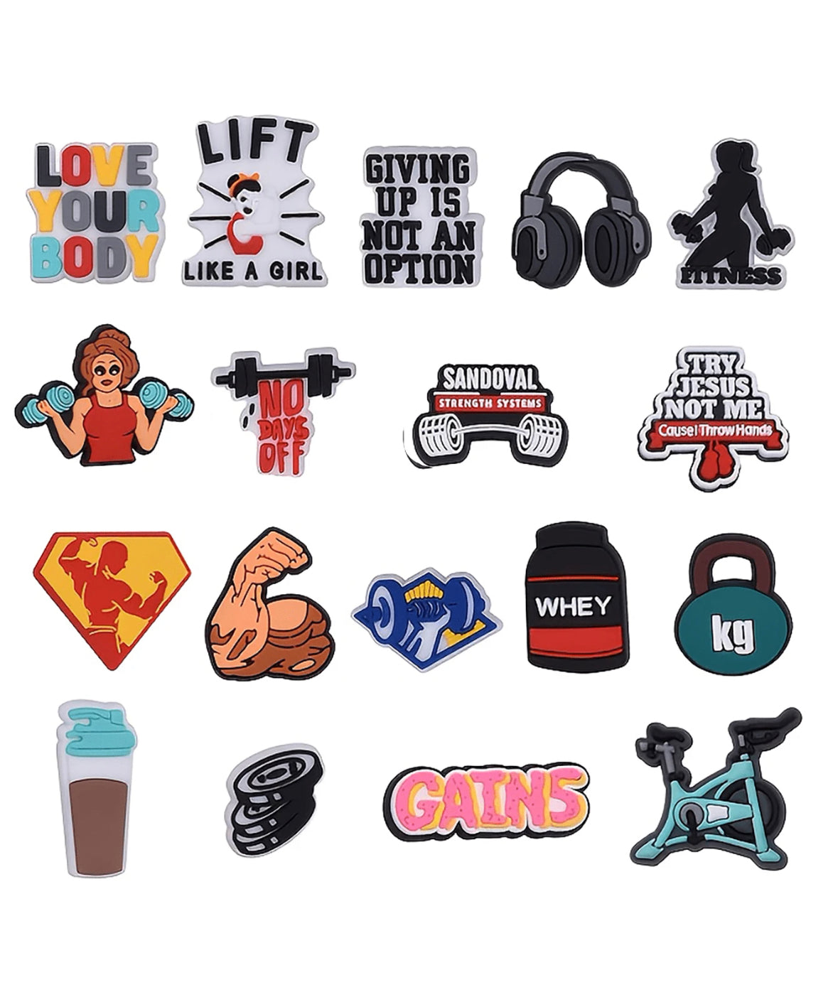 18 Pieces of Fitness pins