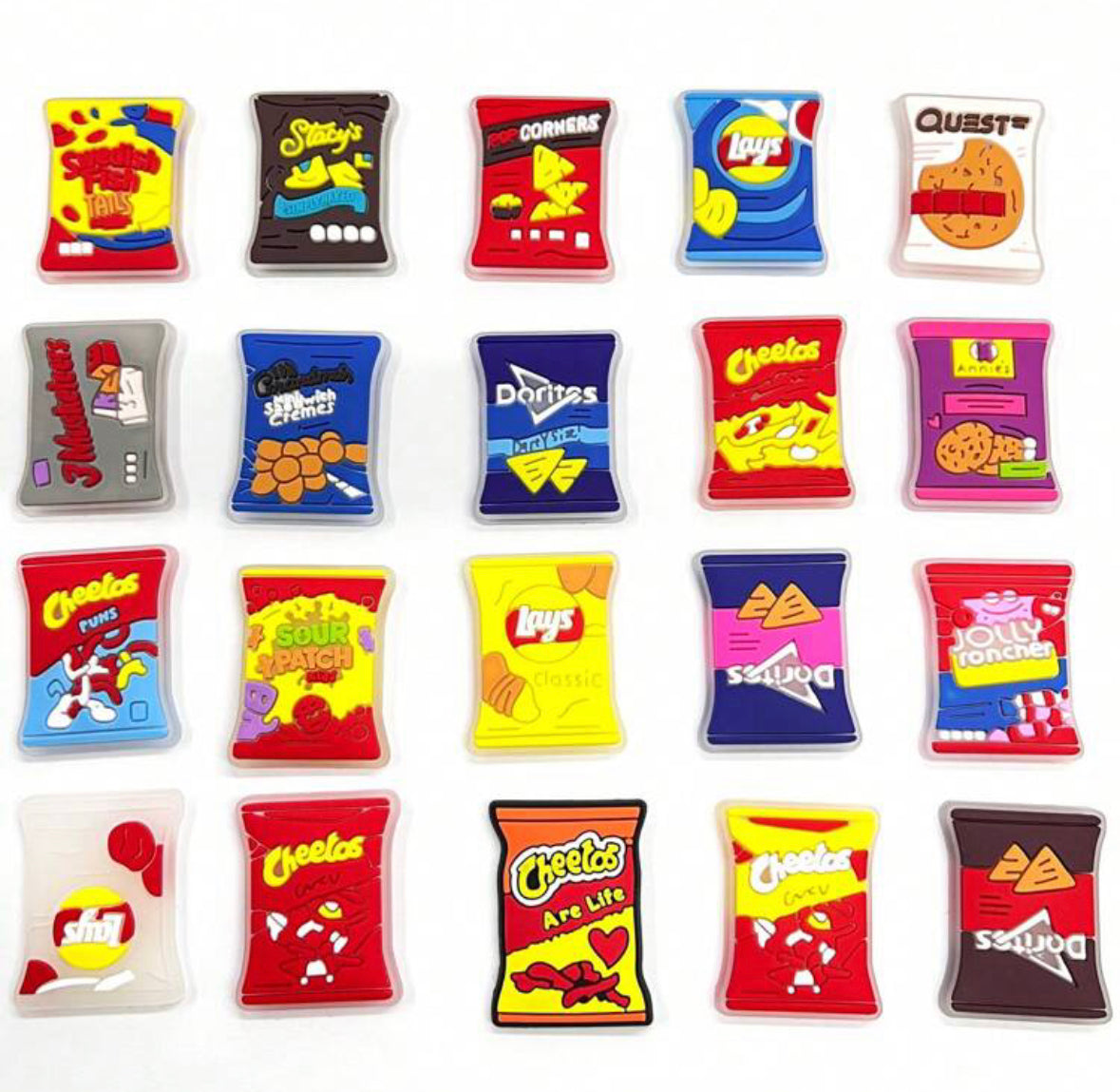 20 PIECES OF POTATO CHIPS SERIES. PINS