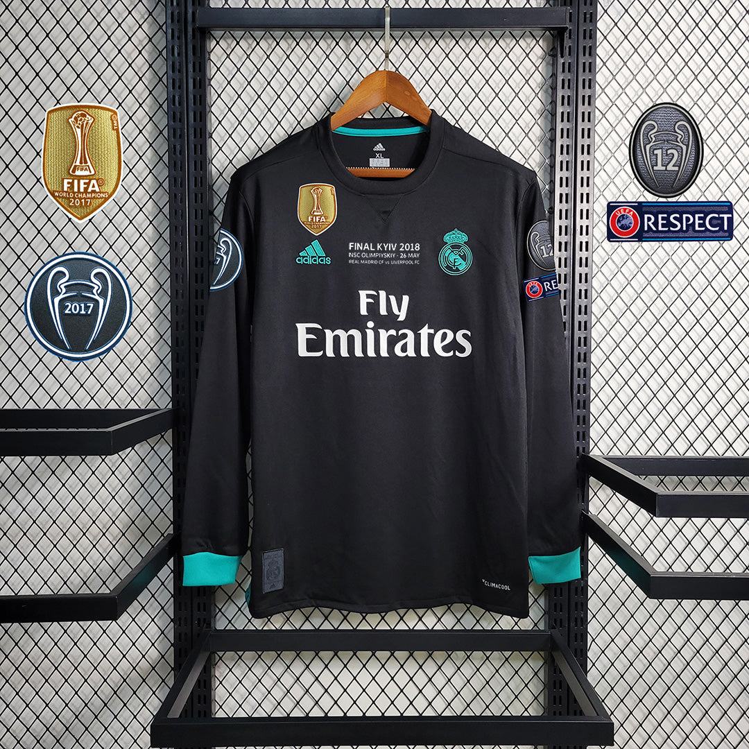 17-18 REAL  MADRID away long sleeve