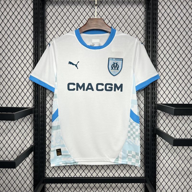 24-25 Marseille home soccer jersey