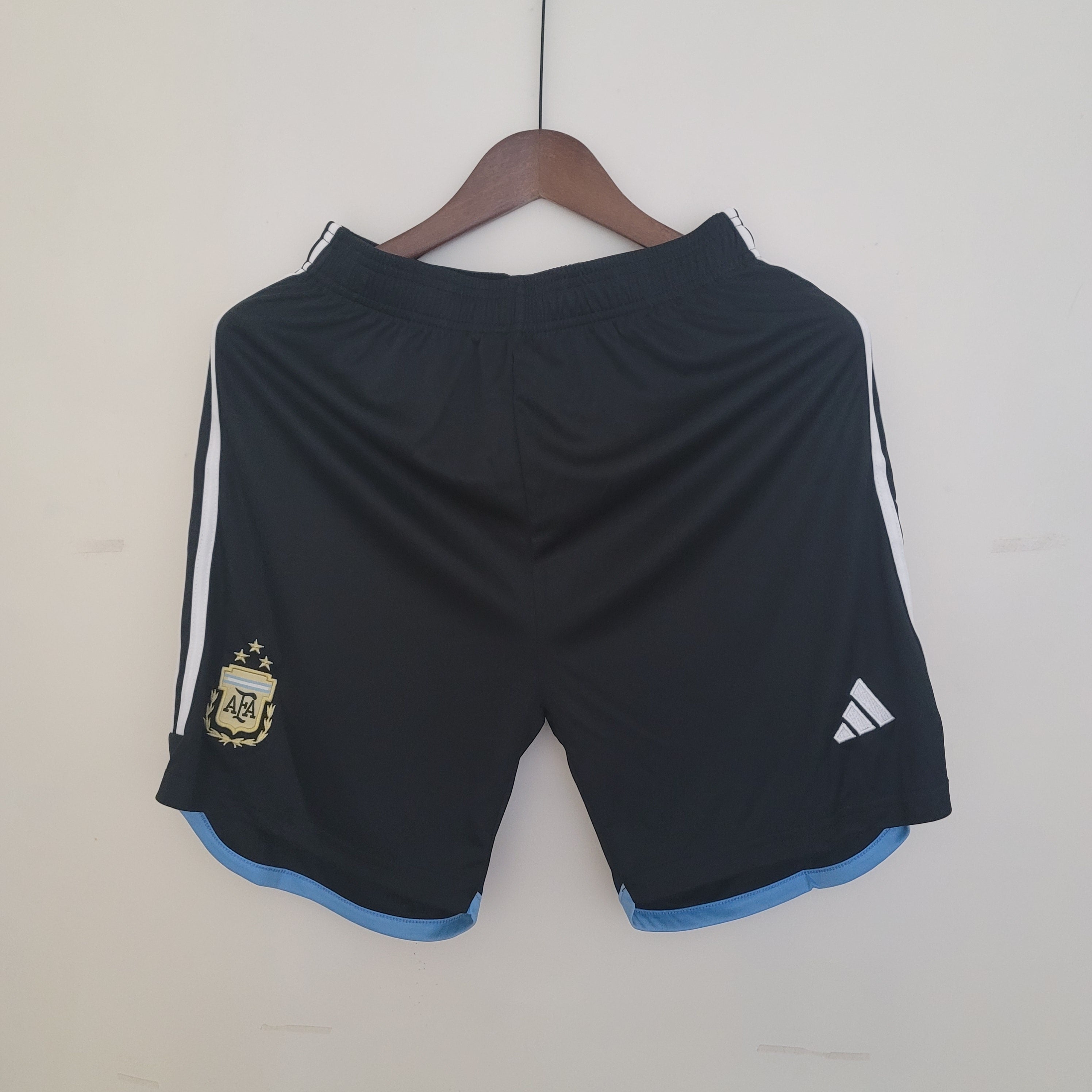 2022 Argentina 3 Star Shorts Black S-XXL