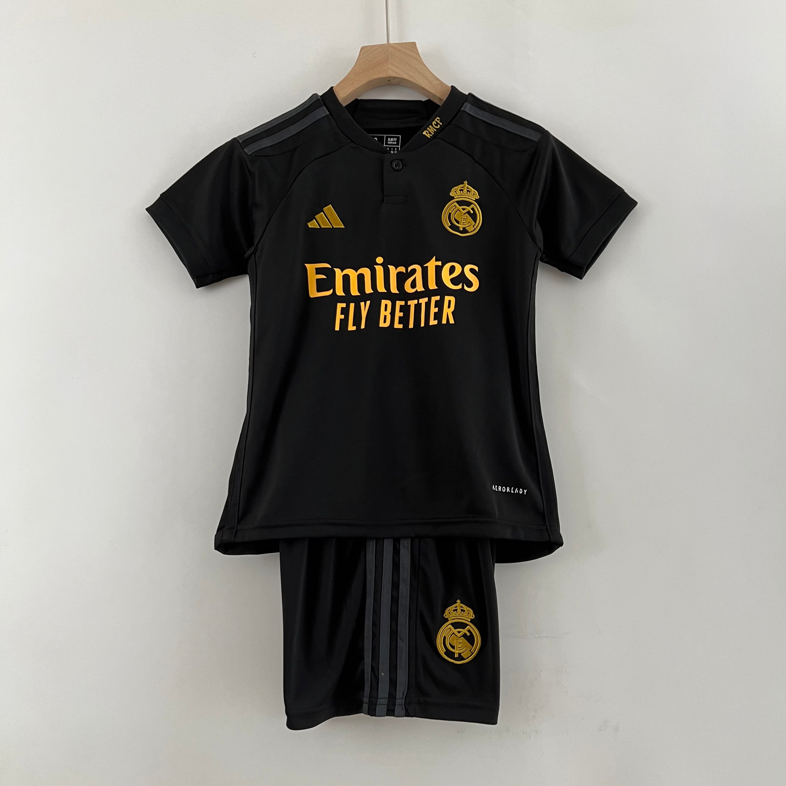 23-24 R MAD third away black kid kit