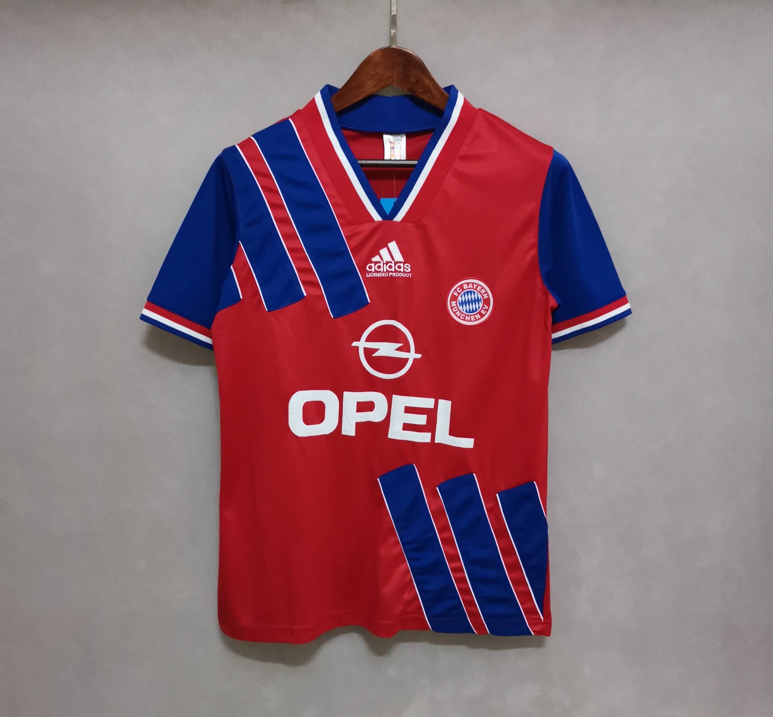 93-94 Bayern Munich home red / blue