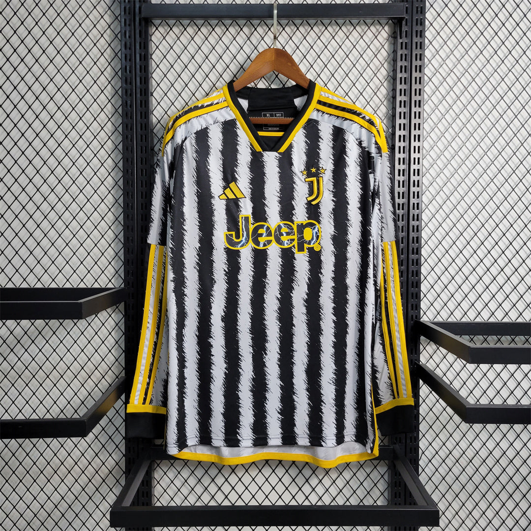 23-24 Juventus home fan version long sleeve