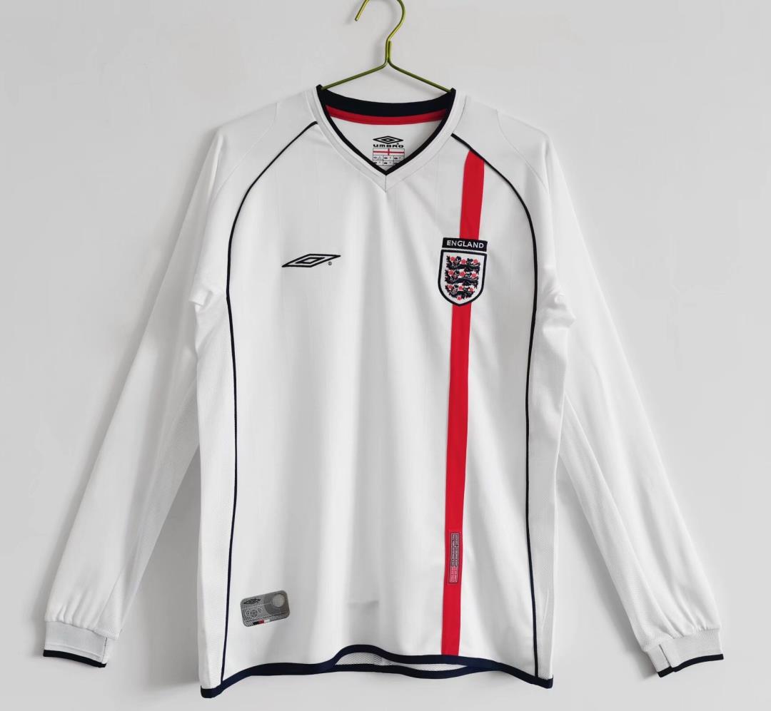 2002 England home long sleeve