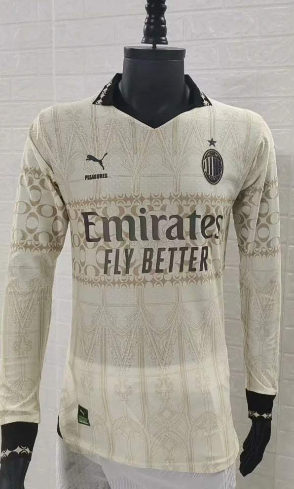 AC MILAN PLEASURES WHITE LONG SLEEVE 2024