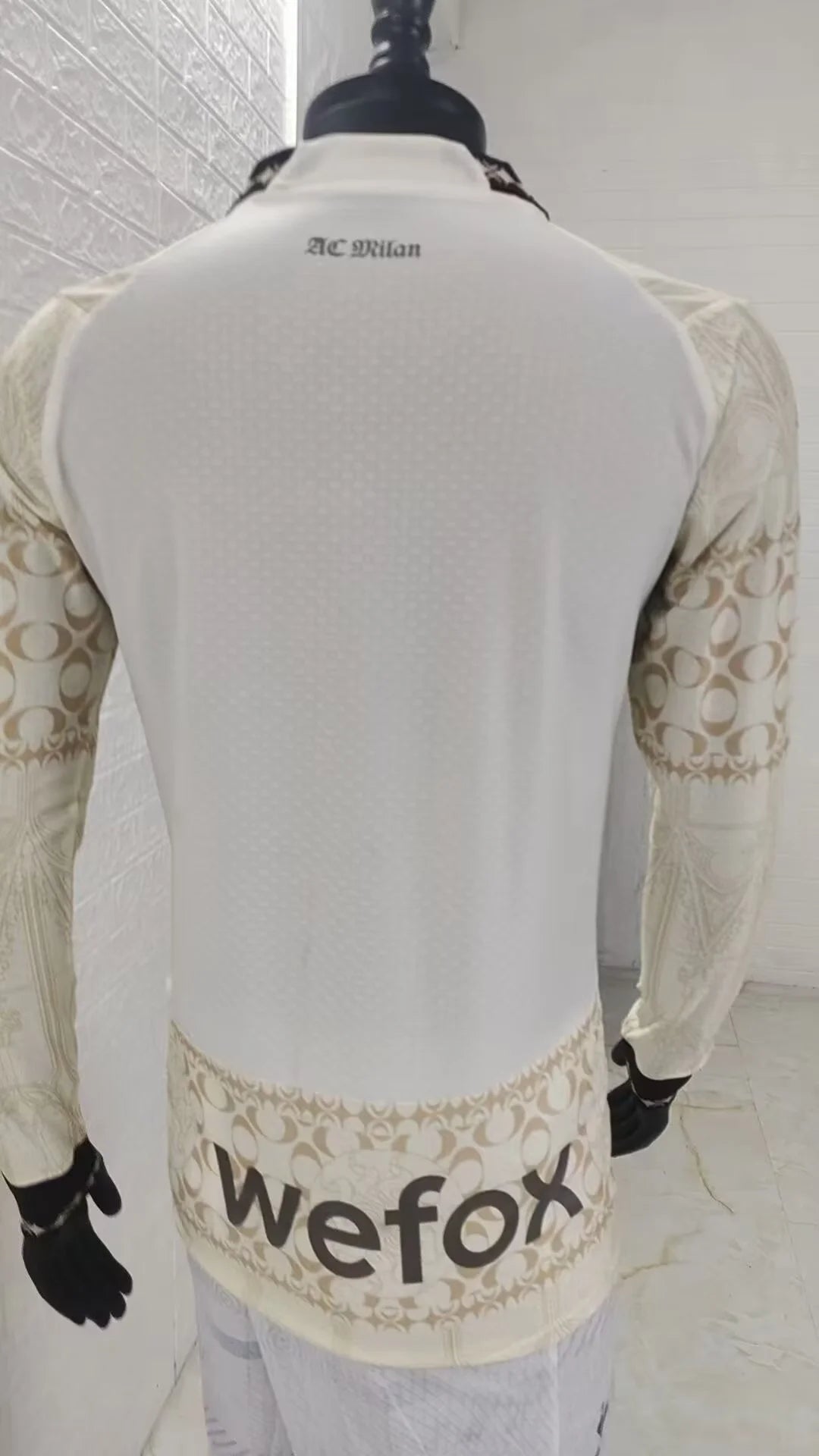 AC MILAN PLEASURES WHITE LONG SLEEVE 2024