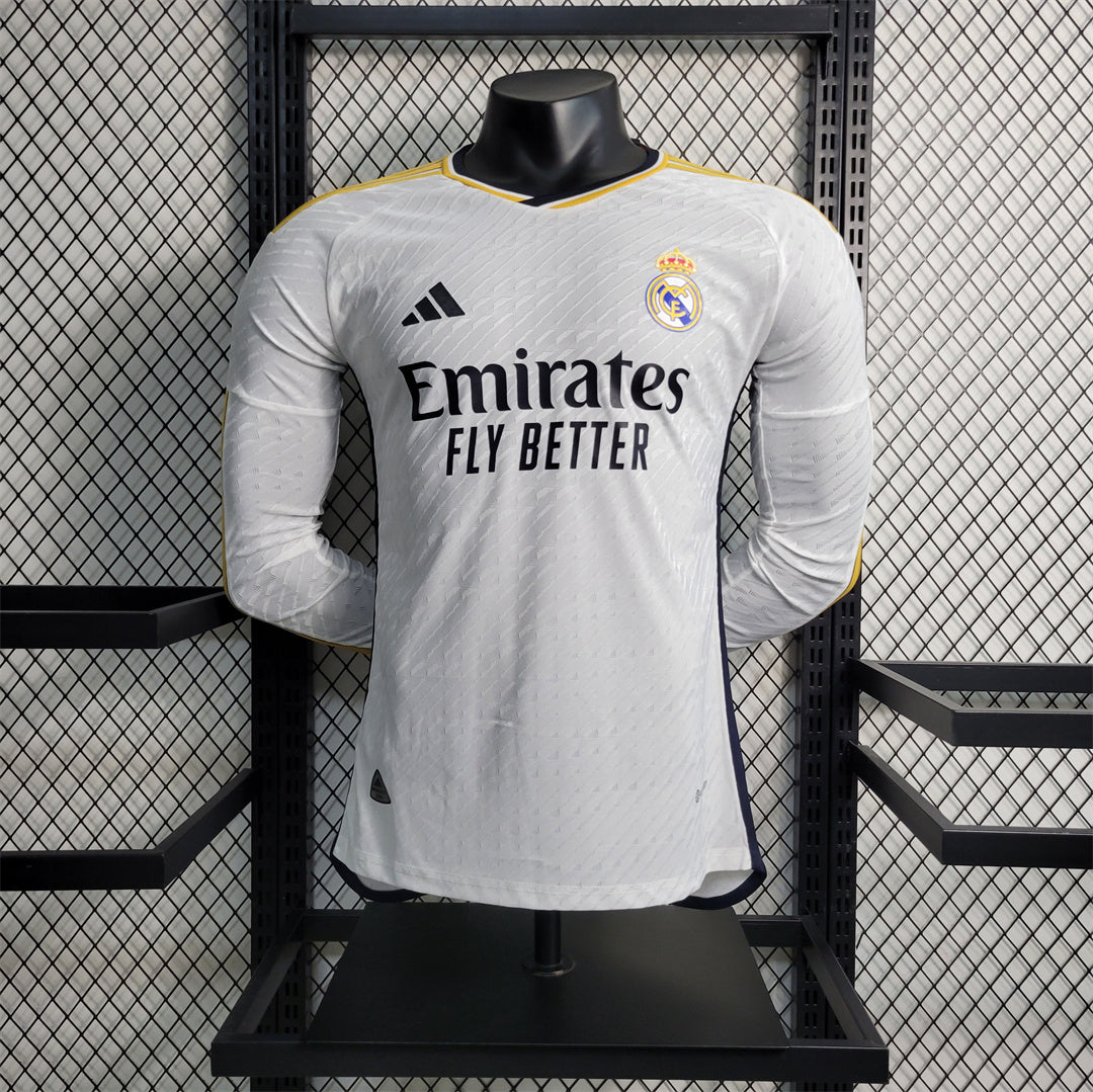 23-24 real madrid home player version long sleeve