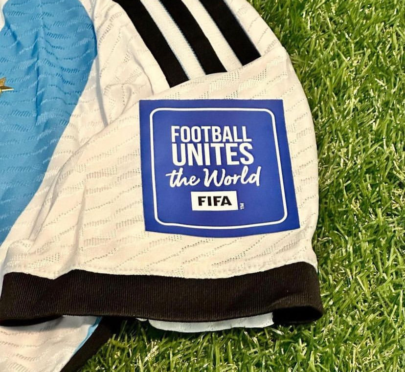 Football unites the world badge