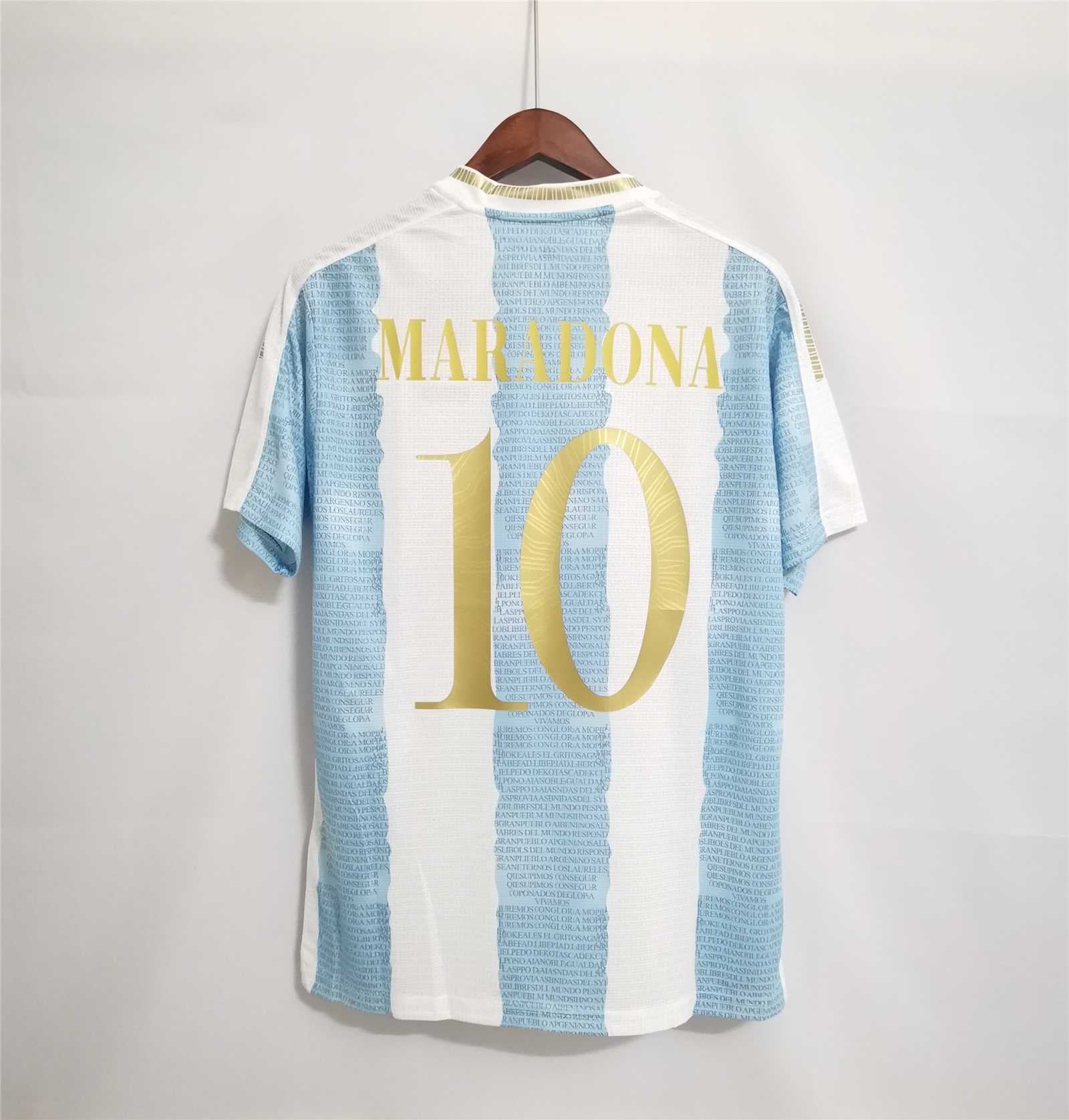 2021 Argentina Commemorative Edition White Blue player version