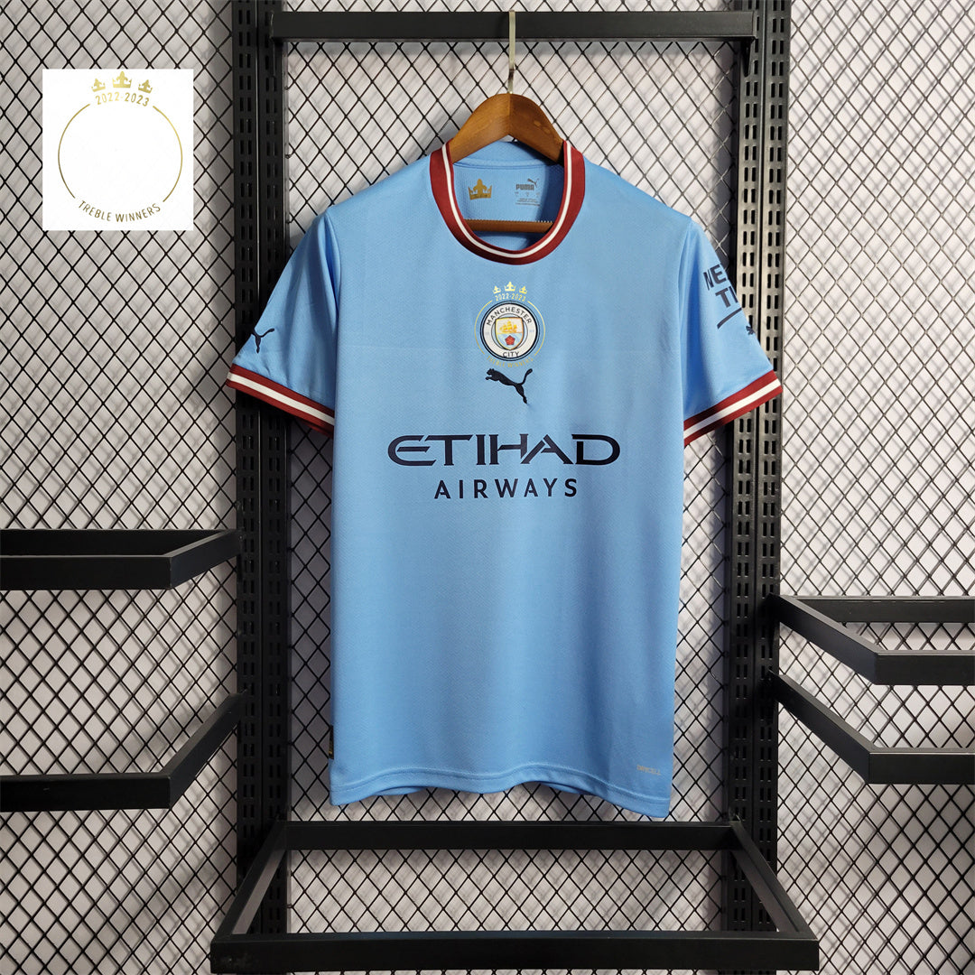 MANCHESTER CITY TREBLE WINNERS SHIRT