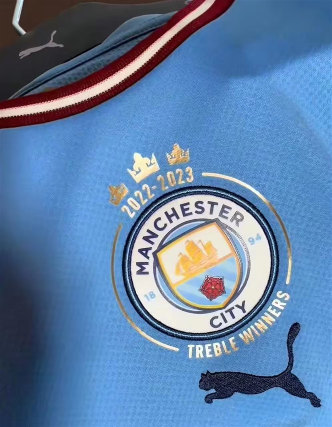 MANCHESTER CITY TREBLE WINNERS SHIRT