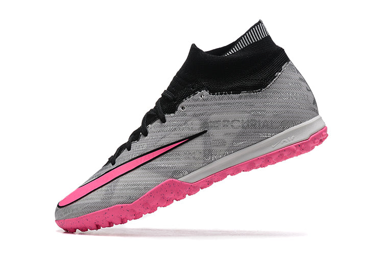 NIKE mercurial pink and gray turf high socks