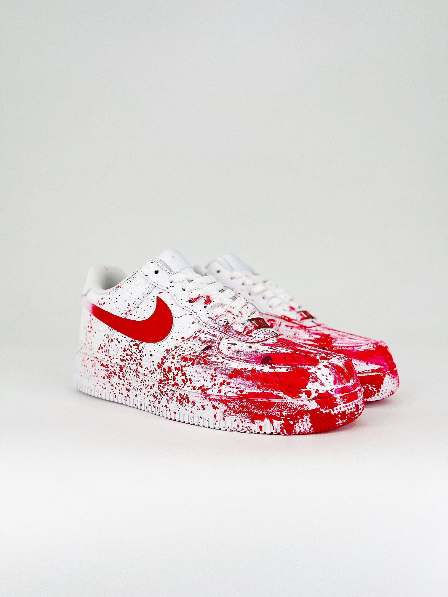 Nike Air Force1  red and white