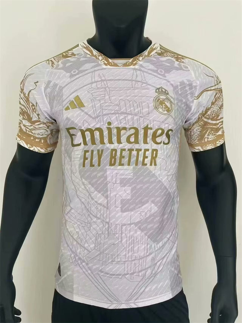 REAL MADRID WHITW AND GOLD PLAYER VERSION