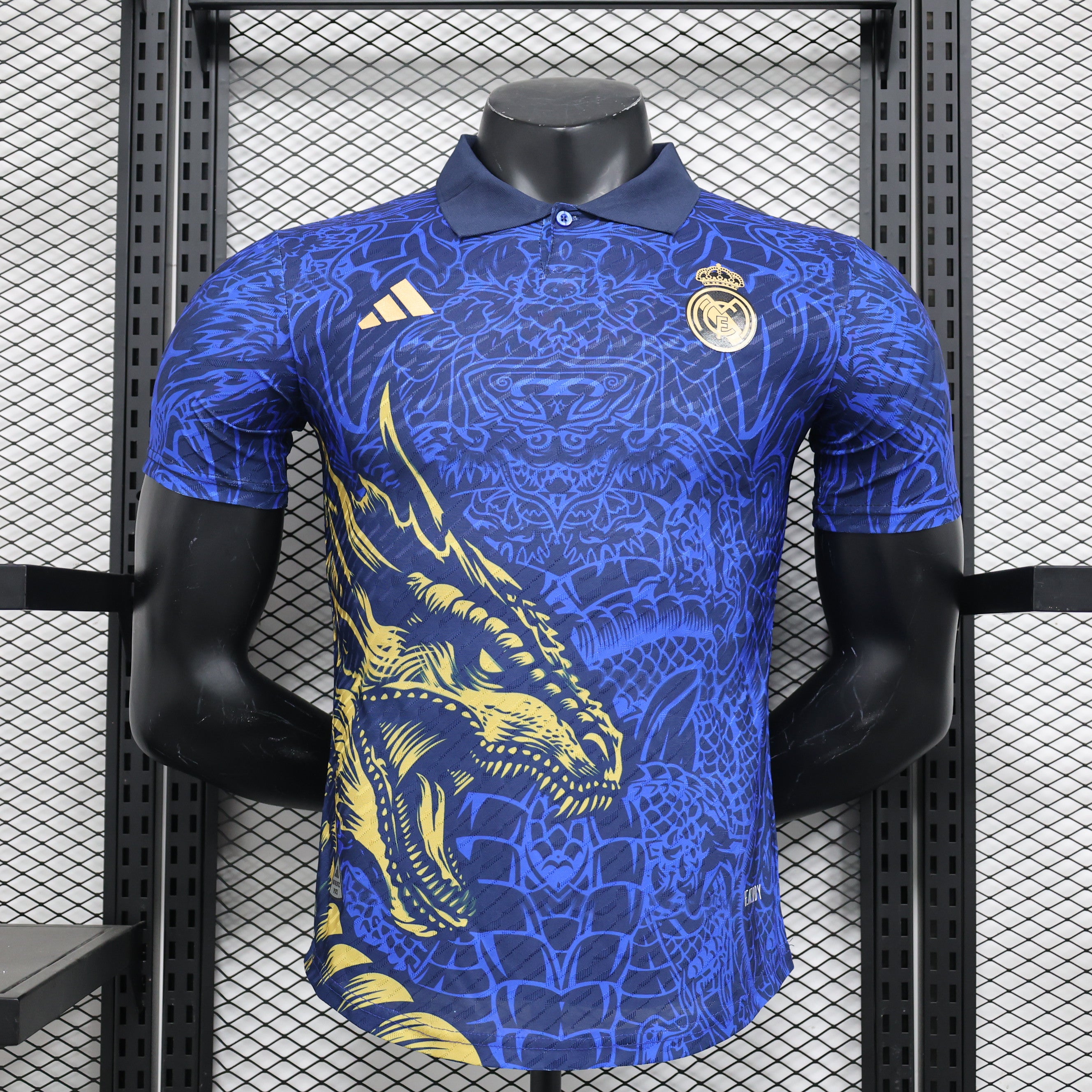 Real Madrid blue dragon special player version jersey 2024/2025