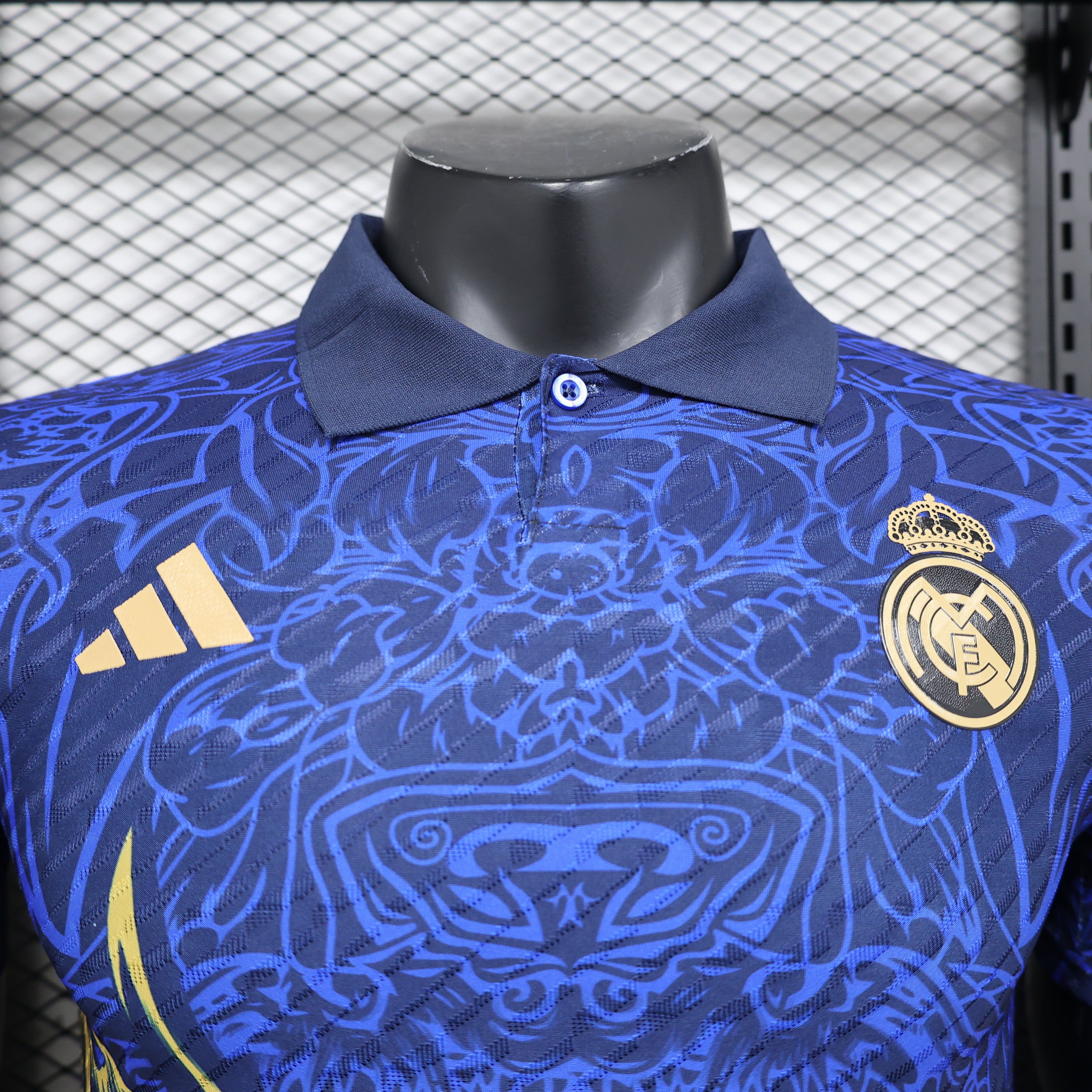 Real Madrid blue dragon special player version jersey 2024/2025