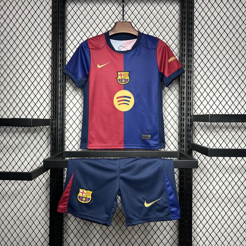 24-25 BARCELONA home kid kit (Big sponsor)