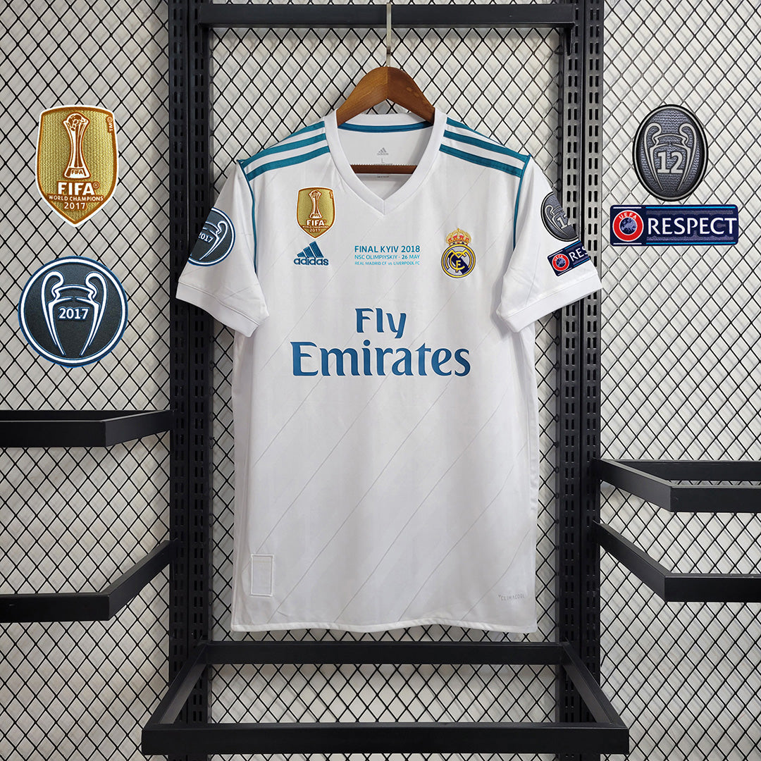 17-18 Real Madrid home white retro jersey