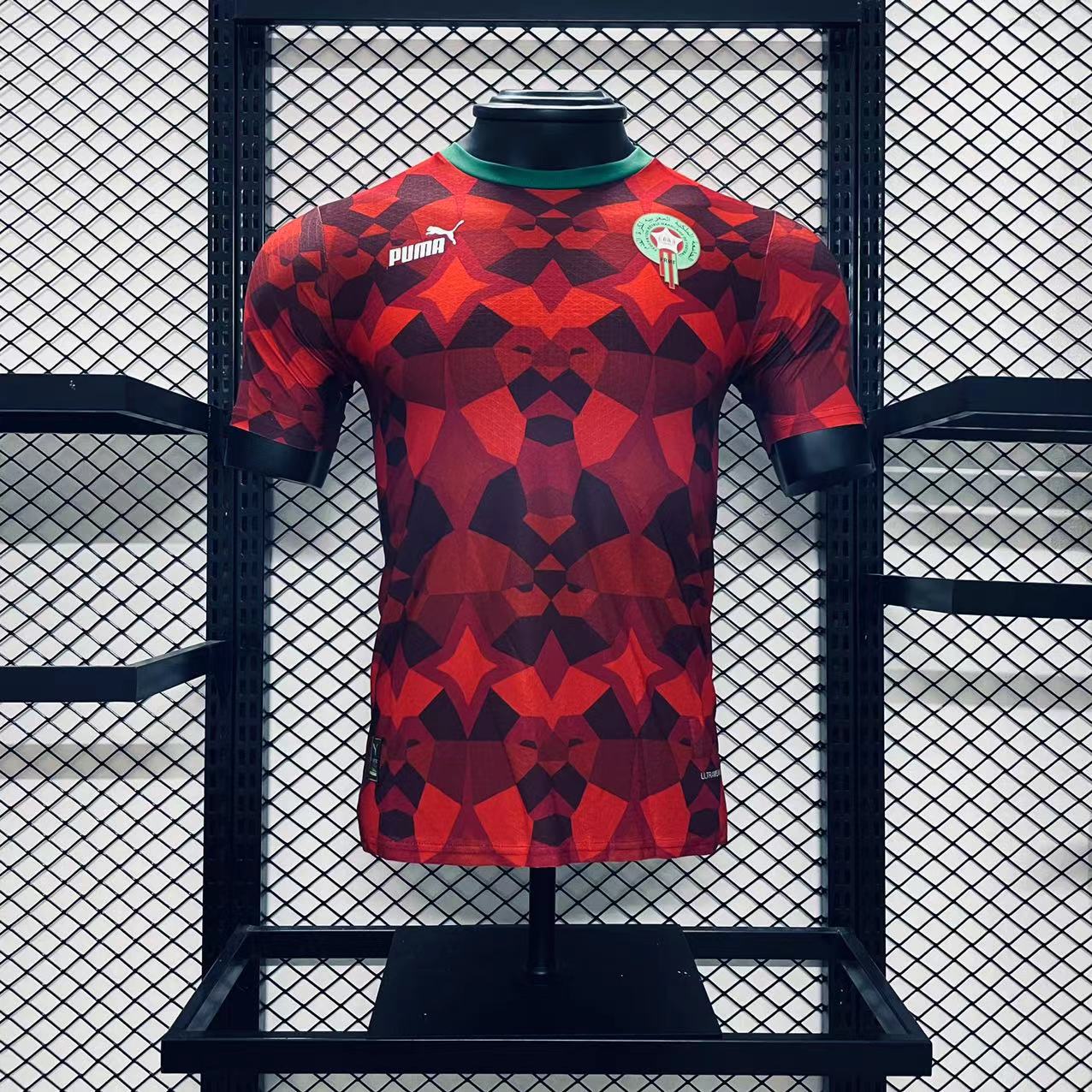 Morocco red player version edition training jersey