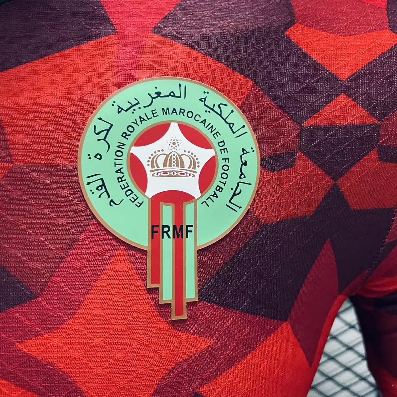 Morocco red player version edition training jersey