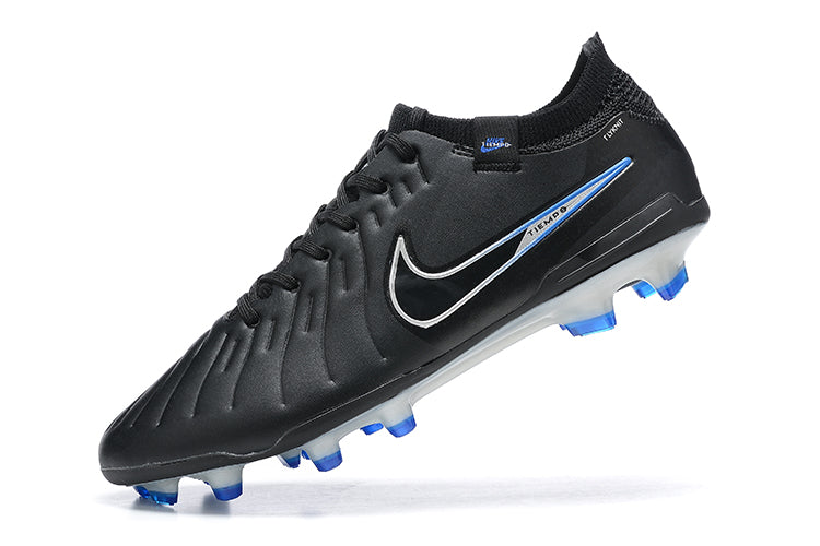 NIKE TIEMPO LEGEND BLACK AND BLUE