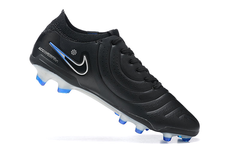 NIKE TIEMPO LEGEND BLACK AND BLUE