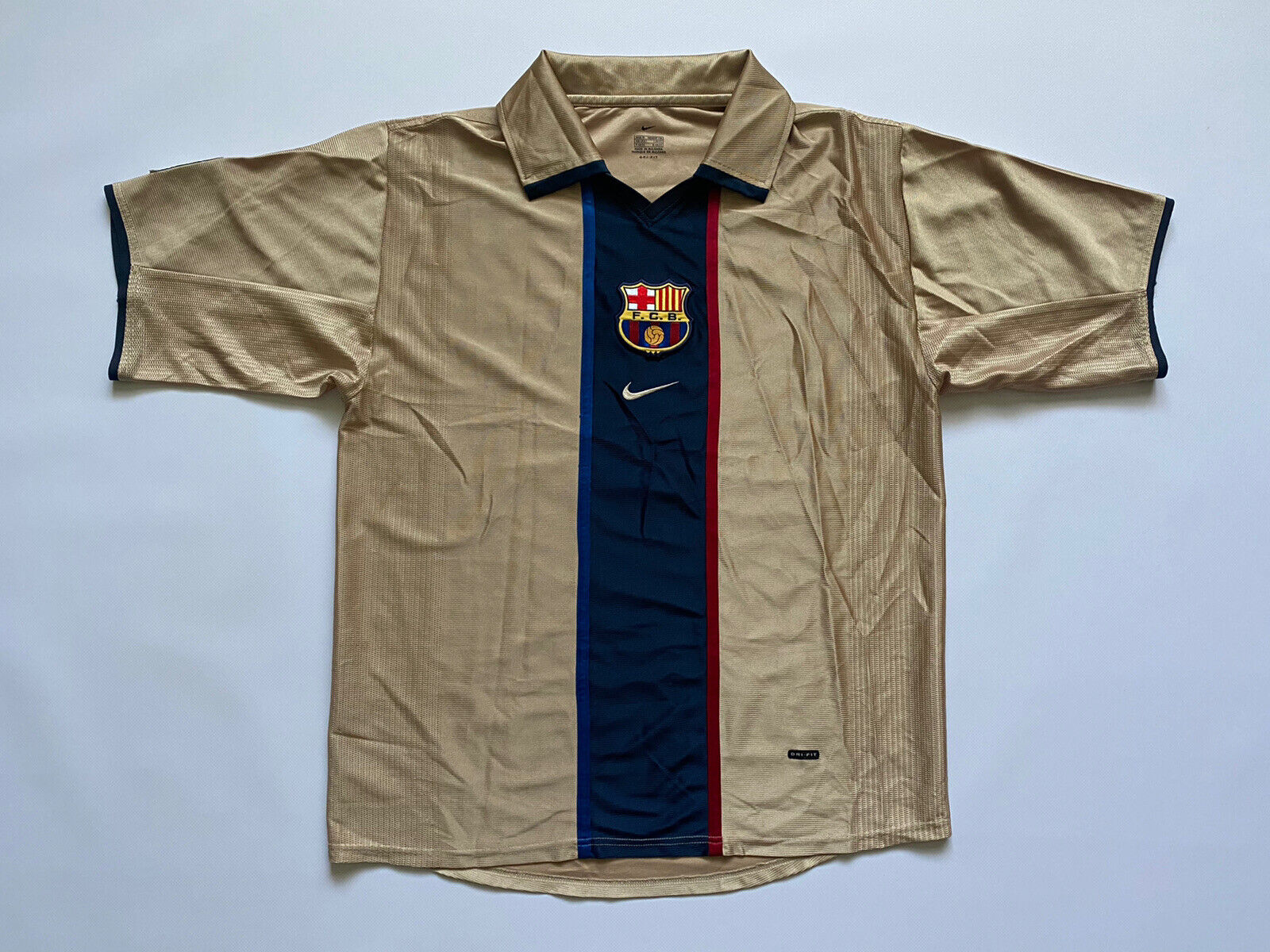 2001 2003 BARCELONA GOLDEN JERSEY RETRO