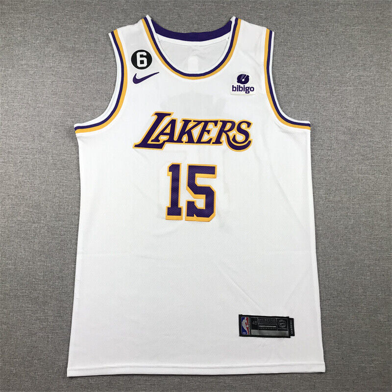 Lakers White #15 reaves