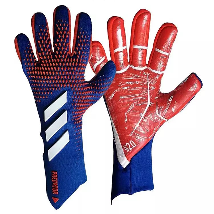 BLUE AND RED PREDATOR GLOVES