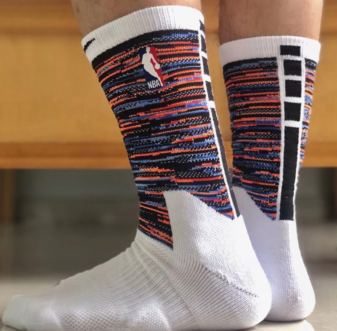 White NBA socks