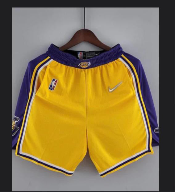 Lakers yellow shorts