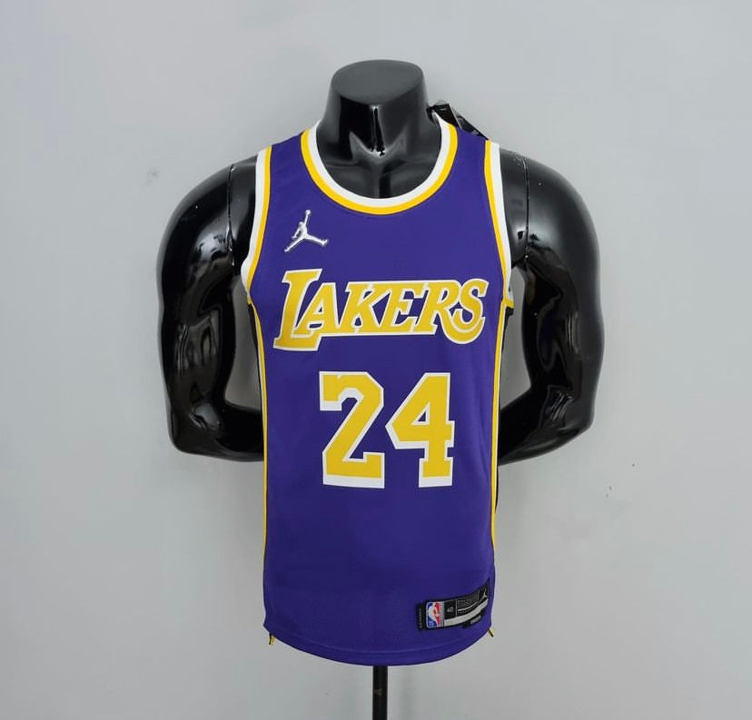 . 75th Anniversary BRYANT#24 Los Angeles Lakers Jordan Purple NBA Jersey