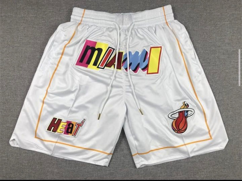 Miami heat white shorts